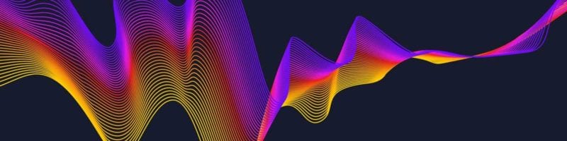 linear lines like a soundwave on black background