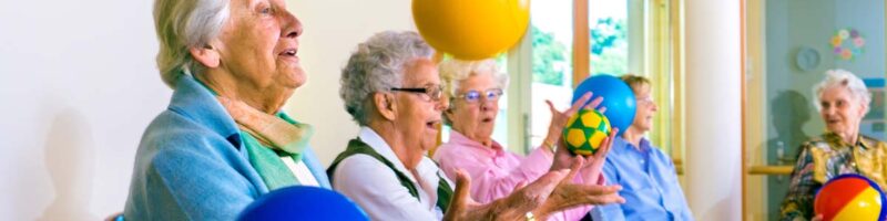care home residents doing activities