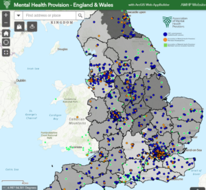 We have mapped 1538 mental health service locations across the country.
