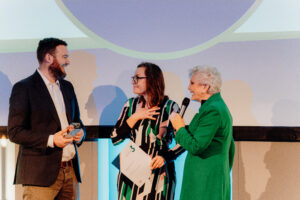 Trekstock receiving award