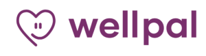 purple logo of company name