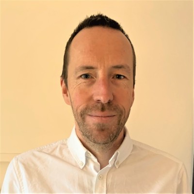 Image of guest speaker: David James Logo