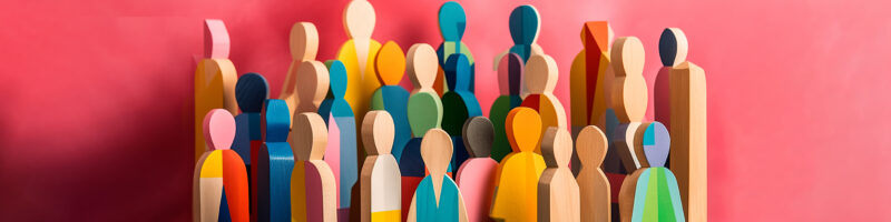 colourful wooden figures