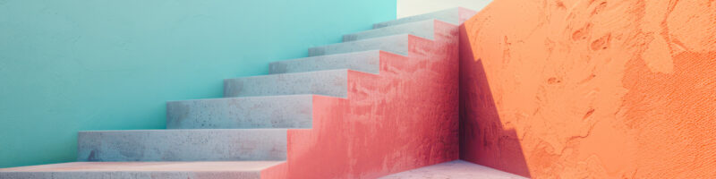 coloured steps